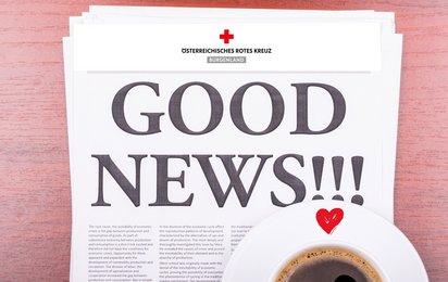 The newspaper GOOD NEWS and coffee - © ©Abbyasov Alexey