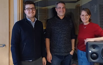 vlnr.: Georg Tertsch, Bernhard Helmberger, Isabella Richtar